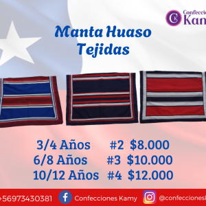 MANTA HUASO TEJIDA