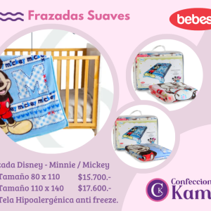 Frazada Suave Disney - Mickey /Minnie