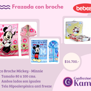 Frazada Saco Broche Disney