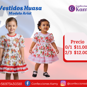 VESTIDO HUASA ARIEL BEBÉ